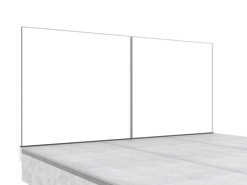 Garde-corps terrasse GLASSFIT 1402 vue int&eacute;rieure